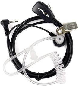 img 4 attached to 📞 Retevis 1 Pin Walkie Talkie Earpiece Headset with PTT Microphone - Compatible with Retevis RT45, Motorola T100, T107, T100TP, T200TP, T260, T260TP, T280, T460C, T465, T600, T605, T800, T5428, T6200 Two Way Radios (1 Pack)