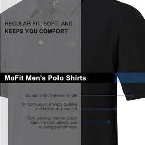 img 3 attached to 👕 MoFiz Casual Collared T Shirt: Stylish and Sporty Men's Athletic Clothing