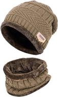 🧢 zzlay winter thick beanie slouchy - boys' accessories for cold weather: hats & caps logo