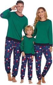 img 4 attached to Ekouaer Pajamas Christmas Matching Sleepwear Women's Clothing