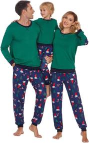 img 3 attached to Ekouaer Pajamas Christmas Matching Sleepwear Women's Clothing