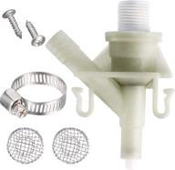 🚽 premium plastic water valve kit (1 piece) - compatible with sealand marine toilets 300, 310, 320 series - reliable replacement for f300/f310 toilet water valve logo