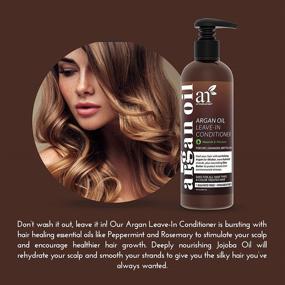 img 1 attached to artnaturals Argan Oil Leave-In Conditioner - 12 Fl Oz / 355ml - Organic & Natural - All Hair Types – Treatment for Damaged, Dry, Color Treated Hair & Hair Loss