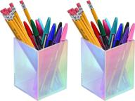 x float rainbow iridescent acrylic organizer logo