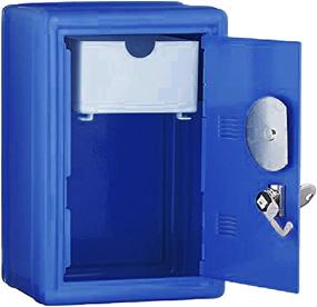 img 3 attached to 🔒 Metal Kids Safe Bank with Key and Combination Lock - Blue