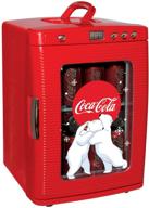 🥤 coca-cola beverage display mini fridge: 28 can thermoelectric cooler/warmer for home, car, or boat logo