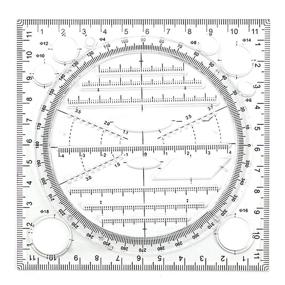 img 1 attached to 📐 Versatile Drawing Ruler: Easily Draw Round Curves, Parallel & Vertical Lines with Clear Scale