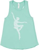 threadrock girls ballerina typography racerback clothing for girls - tops, tees & blouses logo