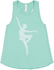 img 3 attached to Threadrock Girls Ballerina Typography Racerback Clothing for Girls - Tops, Tees & Blouses