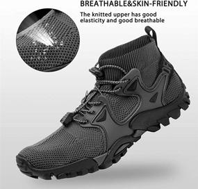 img 3 attached to Stylish Slip Resistant SOBASO Womens Hiking Shoes, Trail Running Shoes for Fitness Walking, Jogging Sock Sneakers