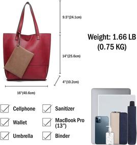 img 2 attached to 👜 Scarleton Trendy Reversible Tote H20182501: Stylish Women's Handbags & Wallets for Fashion-forward Individuals