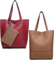 👜 scarleton trendy reversible tote h20182501: stylish women's handbags & wallets for fashion-forward individuals logo