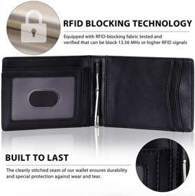 img 3 attached to 💼 Streamlined Bifold Wallets with Enhanced RFID Blocking: Introducing the Minimalist Wallet Collection