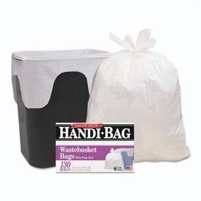 img 2 attached to Webster HAB6FW130 Handi Bag 8 Gallon Super Value Pack Waste Basket Bag, 0.6 Mil: Buy 130 Bags Now!