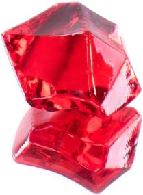 img 2 attached to 💎 Super Z Outlet 120 Pack Acrylic Color Ice Rock Crystals Treasure Gems – Perfect Table Scatters, Vase Fillers, Event, Wedding Decor, Arts & Crafts, Birthday Decoration Favor (1" Inch) (Red)