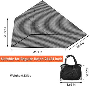 img 3 attached to 🦟 Acelane Mosquito Net for Hatches - Bug Screen with Universal Fit, Weight Band, Easy-to-Use Design, Marine Boat Deck Accessories