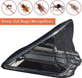 img 1 attached to 🦟 Acelane Mosquito Net for Hatches - Bug Screen with Universal Fit, Weight Band, Easy-to-Use Design, Marine Boat Deck Accessories