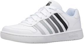 img 4 attached to K Swiss Court Palisades Sneaker Charcoal: Stylish Men's Fashion Sneakers