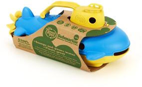 img 2 attached to 🚤 Safe and Eco-Friendly Green Toys Submarine in Yellow & Blue – BPA & Phthalate Free Bath Toy with Spinning Propeller for Toddlers and Babies