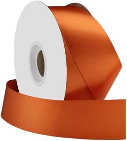 img 2 attached to 🎀 Offray Berwick 1.5" Single Face Satin Ribbon in Burnt Sienna Orange - 50 Yards: Enhance Your Crafts with this High-Quality Product