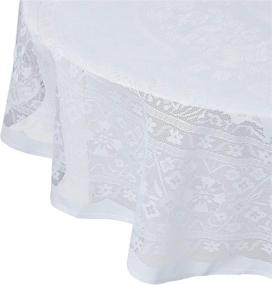 img 3 attached to Round White Tablecloth Cm 70 Inches