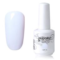 💅 elite99 soak-off gel polish lacquer nail art uv led manicure varnish 15ml - pure white #1433 logo