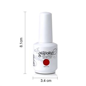 img 3 attached to 💅 Elite99 Soak-off Gel Polish Lacquer Nail Art UV LED Manicure Varnish 15ml - Pure White #1433