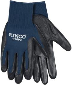 img 3 attached to 🧤 Kinco Polyester Knit Shell with Nitrile Palm Coating