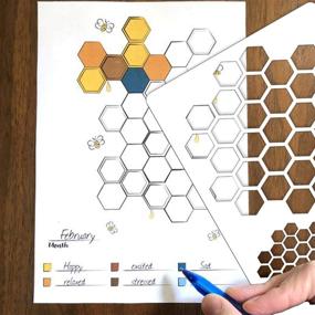 img 1 attached to 📔 Bullet Journal Supplies Notebook: Boost Productivity with Journaling Stencils for Dotted Journals, Easy DIY Planner Templates to Save Time on Full-Page Layouts