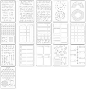 img 4 attached to 📔 Bullet Journal Supplies Notebook: Boost Productivity with Journaling Stencils for Dotted Journals, Easy DIY Planner Templates to Save Time on Full-Page Layouts