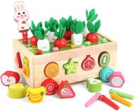 enhance toddler's development with montessori wooden educational toys: shape+color recognition, fine motor skills game | age 2 3+ | boys girls learning toys logo