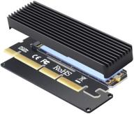 💻 m.2 nvme adapter with heat sink: efficiently convert nvme m.2 ssd to pci-e x4/x8/x16 | support 2230 2242 2260 2280 | compatible with windows xp 7 8 10 logo