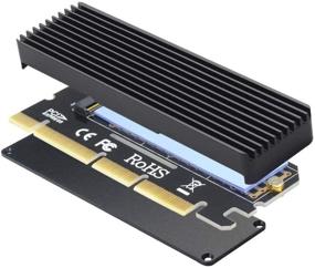 img 4 attached to 💻 M.2 NVME Adapter with Heat Sink: Efficiently Convert NVME M.2 SSD to PCI-e x4/x8/x16 | Support 2230 2242 2260 2280 | Compatible with Windows XP 7 8 10