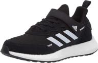 👟 adidas unisex-child rapidalux suede & leather cross trainer logo