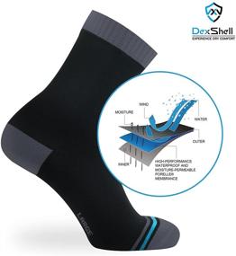 img 3 attached to DexShell Waterproof Socks: The Ultimate Solution for Breathable Hiking, Seamless Mens, Women, and Ultralite Biking Socks