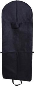 img 2 attached to AliceHouse FCZ006 Black-M X-Large Breathable Wedding Gown Dress Garment Bag: Hanging & Portable Cover for Carrying