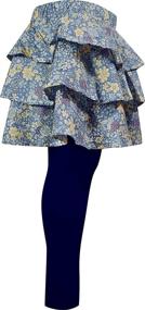 img 2 attached to 🌸 Angeline Kids Playwear Skirted Leggings: Fashionable Girls' Clothing and Leggings
