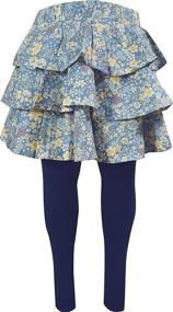 img 4 attached to 🌸 Angeline Kids Playwear Skirted Leggings: Fashionable Girls' Clothing and Leggings