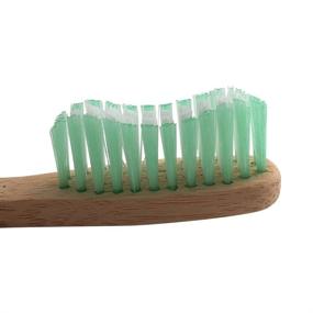 img 2 attached to 🌱 Medium Adult Bamboo Toothbrushes with Nylon Bristles - Natural, Organic, Eco-Friendly - Biodegradable Handles & Packaging - Promoting Dental Care, Sustainability - Zero Waste Products (Pack of 12)