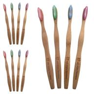 🌱 medium adult bamboo toothbrushes with nylon bristles - natural, organic, eco-friendly - biodegradable handles & packaging - promoting dental care, sustainability - zero waste products (pack of 12) logo