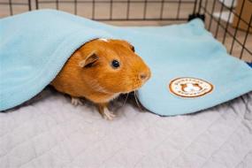 img 1 attached to GuineaDad Liner: Premium Fleece Cage Liners with Burrowing Pocket Sleeve, Bamboo Absorbency, and Waterproof Bottom - Ideal Guinea Pig Bedding