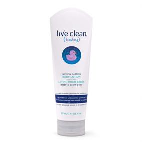 img 4 attached to Organic Calming Bedtime Baby Lotion, 7.7 Oz by Live Clean