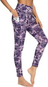 img 1 attached to 🩳 OXZNO High Waisted Yoga Pants for Women - Tummy Control Stretch Workout Leggings