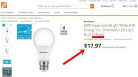img 3 attached to 💡 EcoSmart Equivalent Bright Energy Dimmable Light Bulb: Eco-friendly and Efficient Lighting Solution