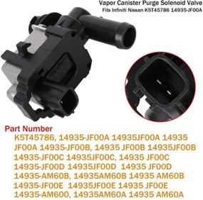 img 3 attached to Vapor Canister Purge Solenoid Valve for Infiniti Nissan 2009-2012, Replaces # K5T45786 14935-JF00A