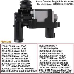 img 2 attached to Vapor Canister Purge Solenoid Valve for Infiniti Nissan 2009-2012, Replaces # K5T45786 14935-JF00A