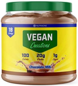 img 4 attached to 🍫 NutraOne Vegan Creations: Chocolate Milk Plant Based Protein Powder - Dairy Free, Pea Protein Isolate and Brown Rice Formula