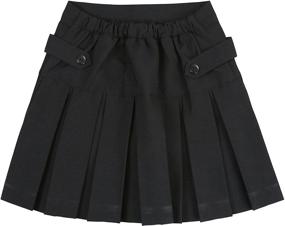 img 3 attached to 👗 Stylish and Comfortable ToBeInStyle Girls Uniform Skirt Button - Quality Girls' Clothing