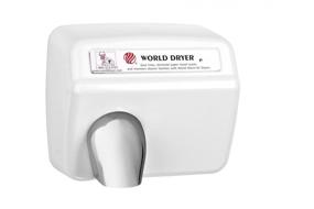 img 1 attached to World Dryer XA5-974 Модель A Прочная стандартная сушилка для рук с кнопкой Отделка: Чугун Белый