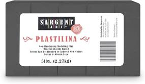 img 4 attached to Buy Sargent Art Plastilina Modeling Clay 5-Pound Gray - Affordable & High-Quality Clay for Art Projects